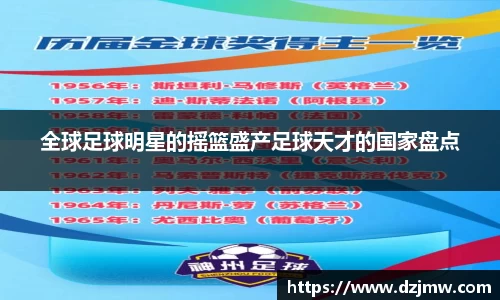 全球足球明星的摇篮盛产足球天才的国家盘点